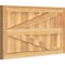 Ekena Millwork Framed Board-n-Batten Shutters w/Z-Bar, Rough Sawn Western Red Cedar, 32 1/4W x 18H, PR RBF06Z32X018RWR - alternate 3